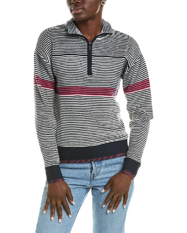 Meister x Fera Bonnie Wool-Blend 1/2-Zip Sweater Terry Terry Cloth Terry Knit