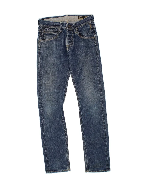 MELTIN' POT Womens Slim Jeans W29 L34 Blue Cotton Classic Slim Fit Jeans