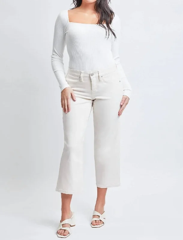 Missy High-Rise Hyperstretch Wide Leg Jeans In Gardenia Trendy Skinny High-Waist Jeans