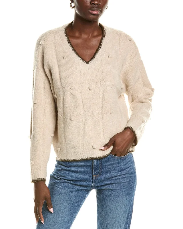 OAT NEW YORK Pom Sweater Machine Wash Dry Clean Hand Wash