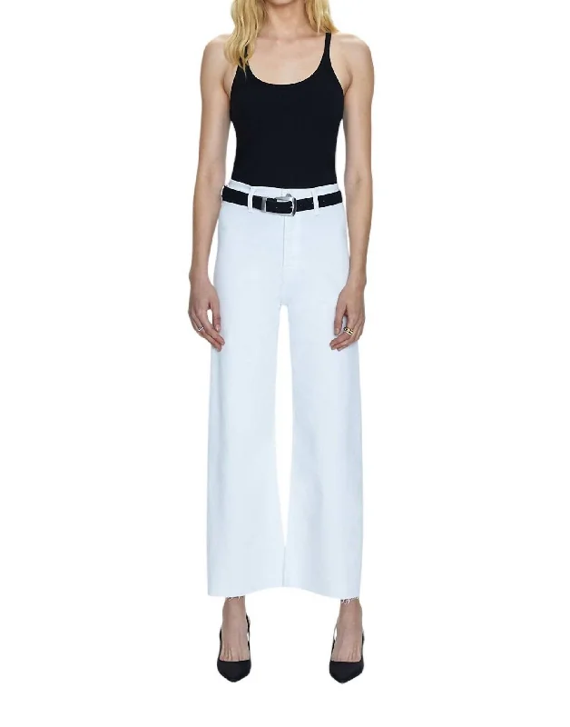Penny Crop Jeans In Blizzard Comfortable Stretch Denim Jeans