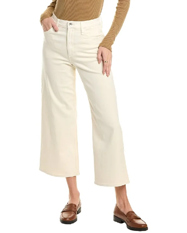rag & bone Annie Ecru Wide Leg Jean Comfortable Full-Length Denim Jeans