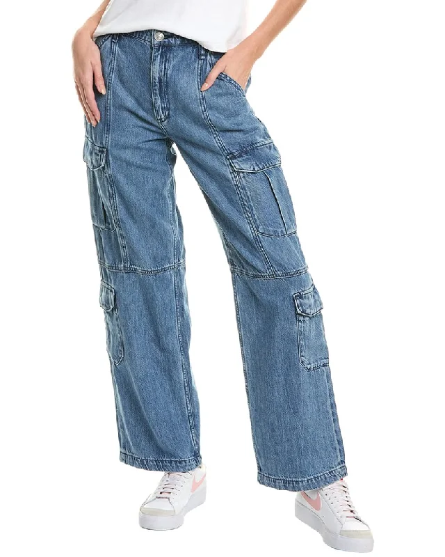 rag & bone Cailyn Vicky Cargo Jean Fashionable Raw Hemmed Jeans