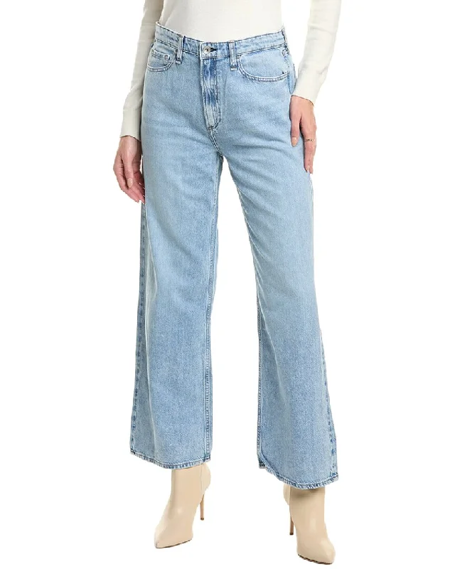 rag & bone Lori Light Acid Wash Wide Leg Jean Trendy Vintage Denim Jeans