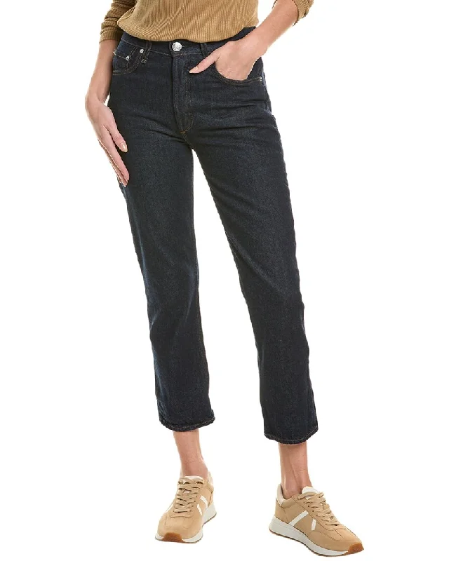rag & bone Nina Rinse High-Rise Cigarette Jean Comfortable Faded High-Rise Jeans