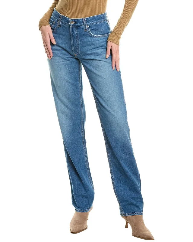 rag & bone Piper Low-Rise Hermosa Straight Jean Comfortable Straight-Legged Denim