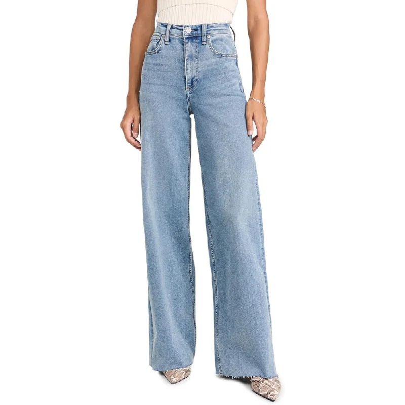 rag & bone Women's Flexi Sofie High Rise Full Length Wide Jeans, Whitney Trendy Skinny High-Waist Jeans