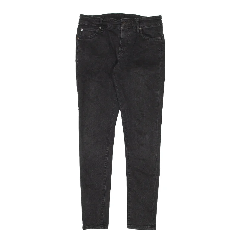 RALPH LAUREN Denim & Supply Morgan Jeans Black Denim Slim Skinny Womens W28 L27 Stylish High-Rise Mom Jeans