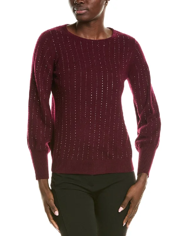 sofiacashmere Blouson Sleeve Cashmere Sweater Chenille Fabric Brocade Fabric Lace Fabric sofiacashmere Blouson Sleeve Cashmere Sweater Chenille Fabric Brocade Fabric Lace Fabric