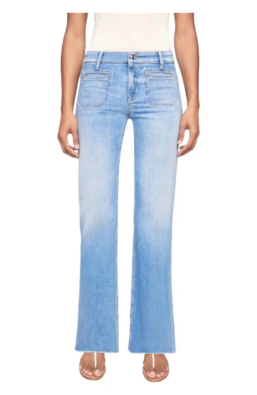 Tess Jeans In Summer Contrast Fashionable Distressed Jeans