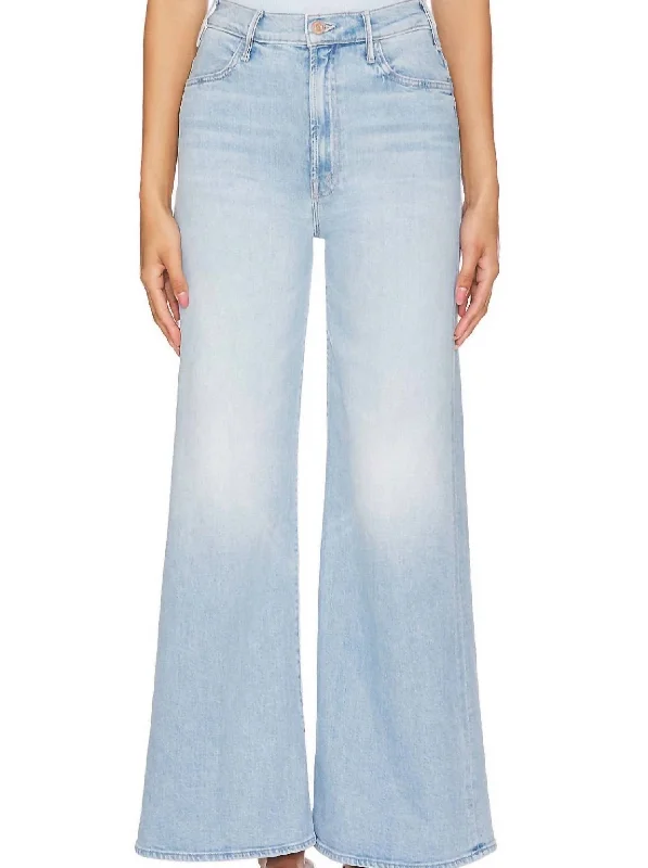 The Hustler Roller Flood Jeans In Cherie Cherie Chic Rolled Cuff Denim Jeans