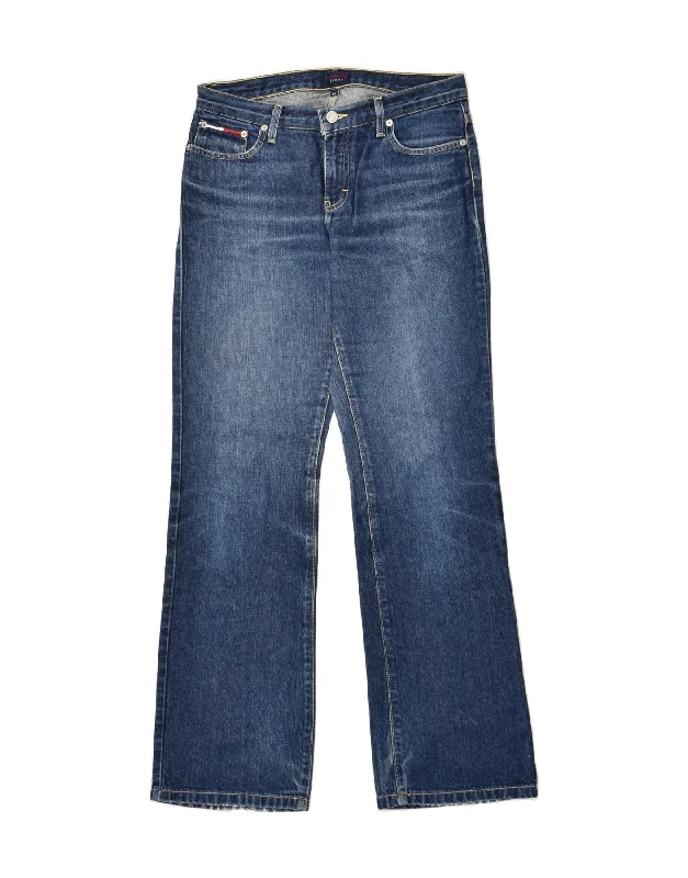 TOMMY JEANS Womens Bootcut Jeans W32 L32 Blue Cotton Cozy Tencel Blend Denim Jeans