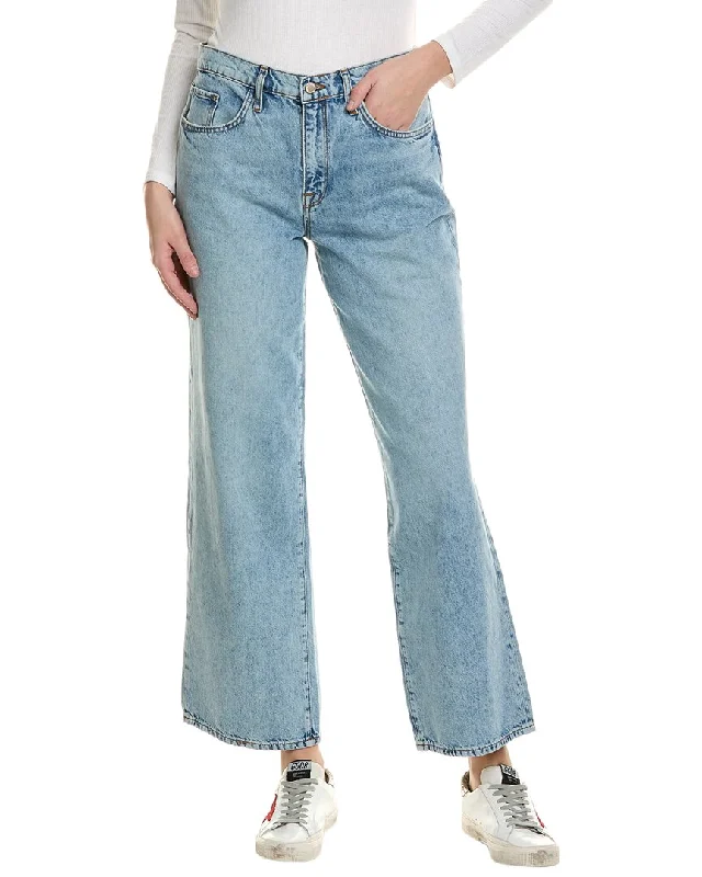 Triarchy Sparrow Prime Indigo Baggy Jean Elegant High-Waisted Flared Jeans