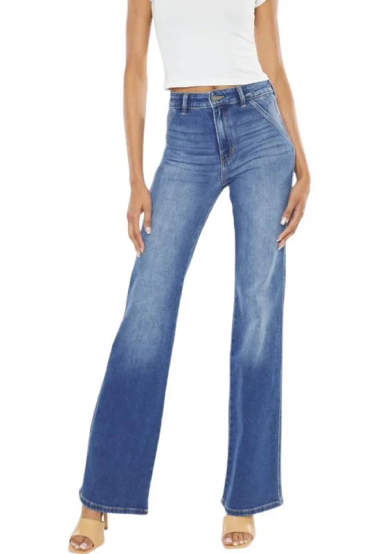 Trina Denim Trouser Jeans In Light Wash Elegant Skinny Leg Jeans