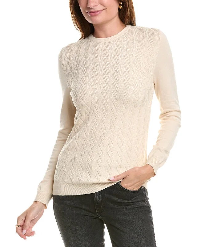 YAL New York Pullover Sweater Spandex Rayon Corduroy