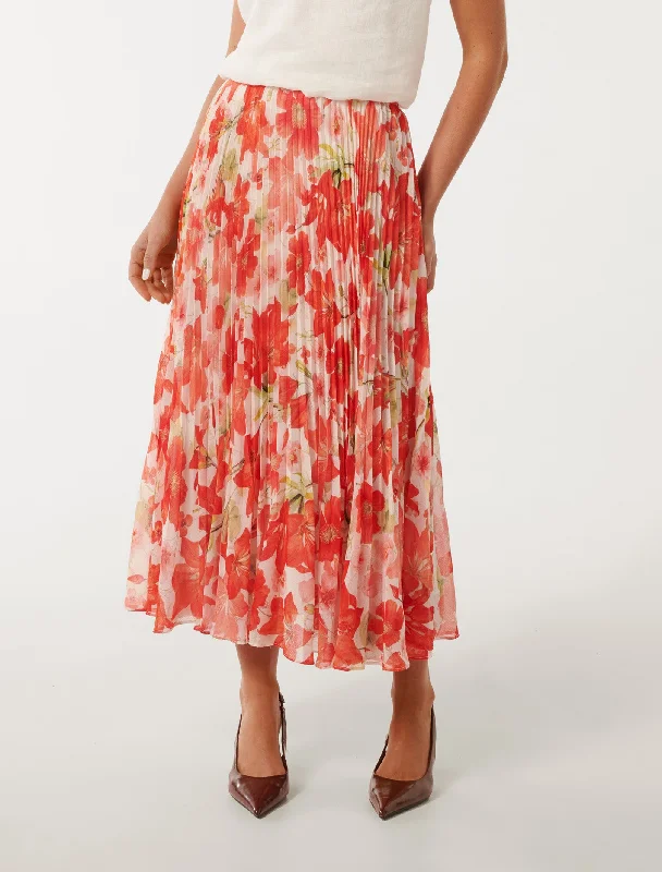 Aurora Pleated Skirt spandex blend skirt