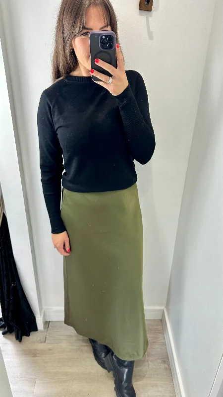 B YOUNG DOLORA BIAS SKIRT velvet skirt plush