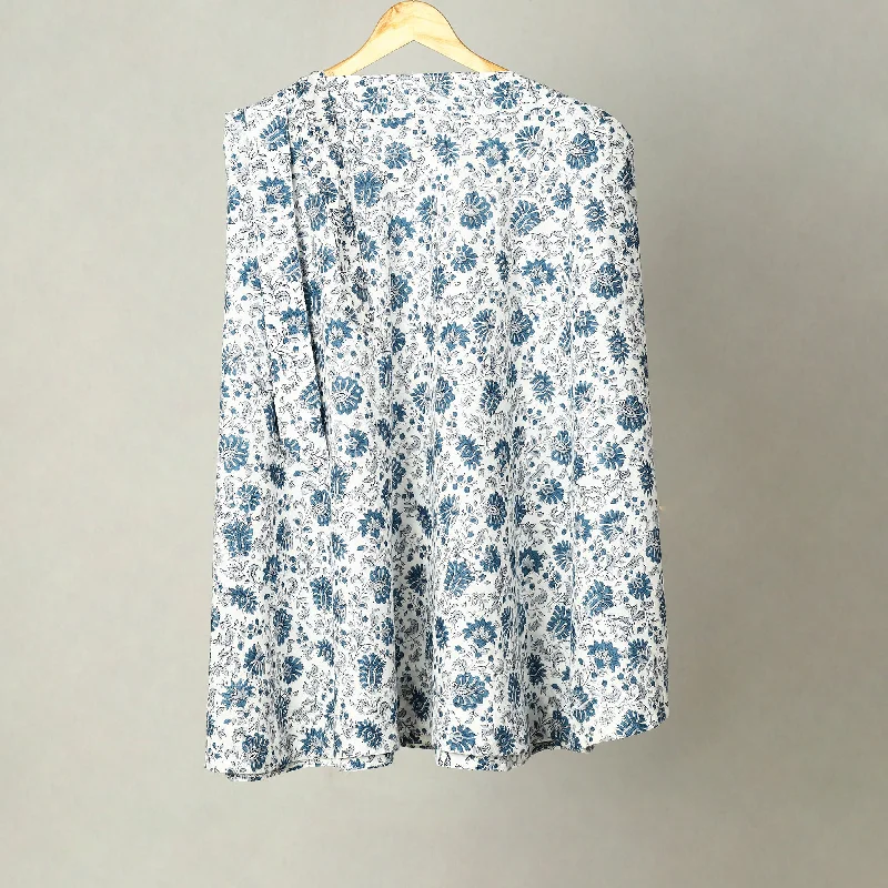 Multicolor - Block Print Cotton Sanganeri Wrap Around Skirt 09 denim skirt classic