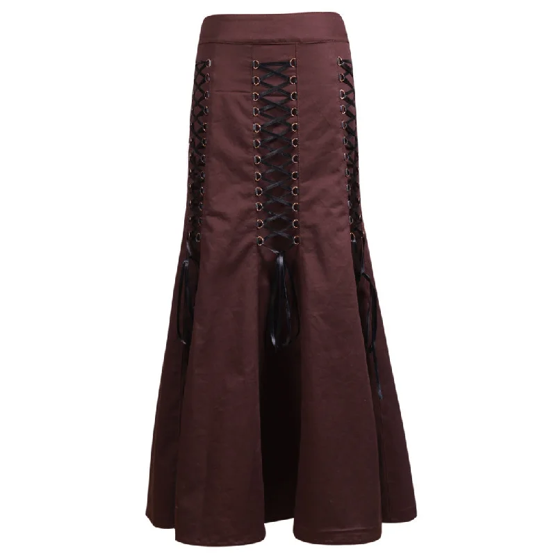Camille Long Floor Length Skirt linen skirt breathable