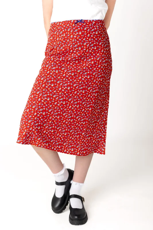 Carey Bow Skirt cashmere skirt rich