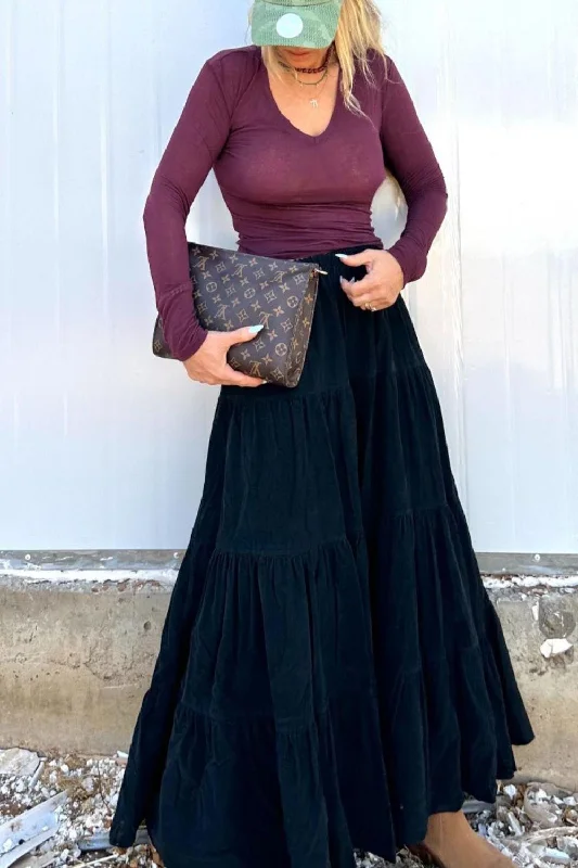 Corderoy skirt black leather skirt bold