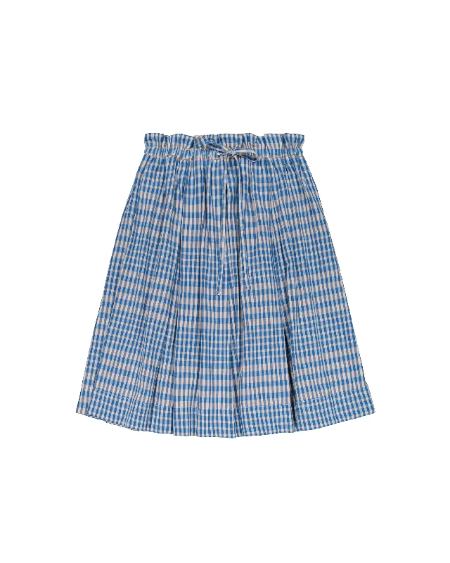 Cove Skirt - Duo Check corduroy skirt textured