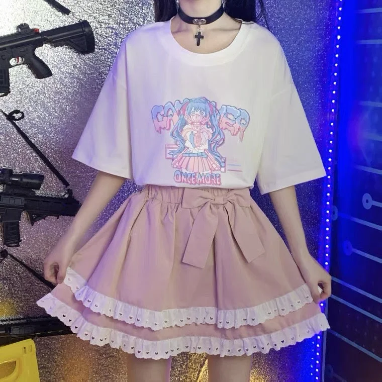 CUTE LACE BOW JK SKIRT BY70031 wool skirt sturdy