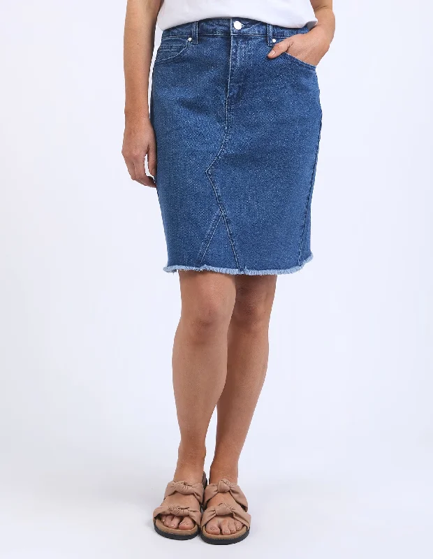 Foxwood Belle Skirt - Mid Blue boho skirt vibe