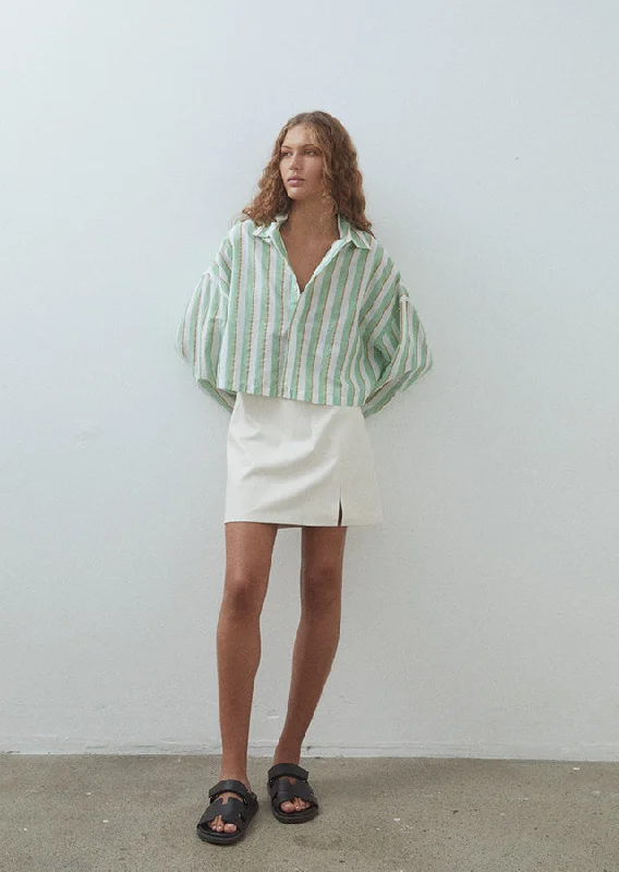 Gertrude Mini Skirt button skirt front