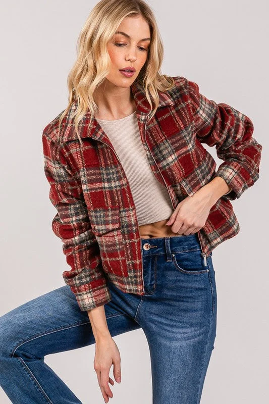 Geyser Shacket Chic Ruffle Blouse