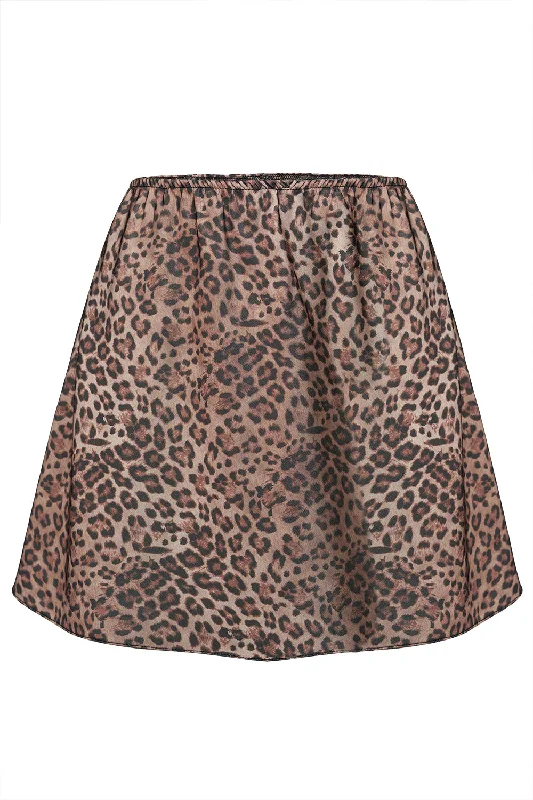 Grace Dark leo skirt by Komarova belted skirt waist