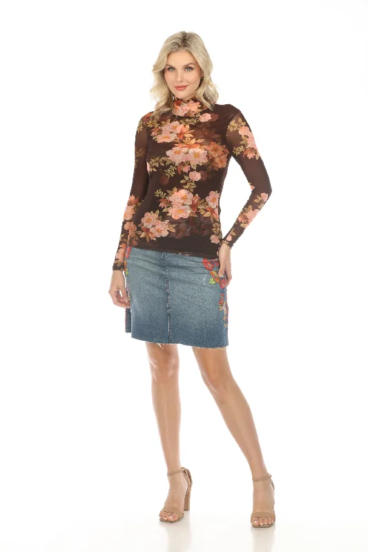 Johnny Was JWLA Indigo Embroidered Denim Jean Skirt Boho Chic JWD1009 cashmere skirt soft