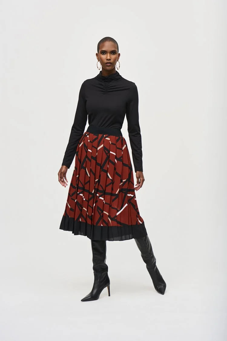 Joseph Ribkoff Skirt 243201 asymmetrical skirt cut