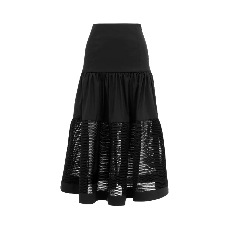 Jijil Women's Black Skirt leather skirt bold