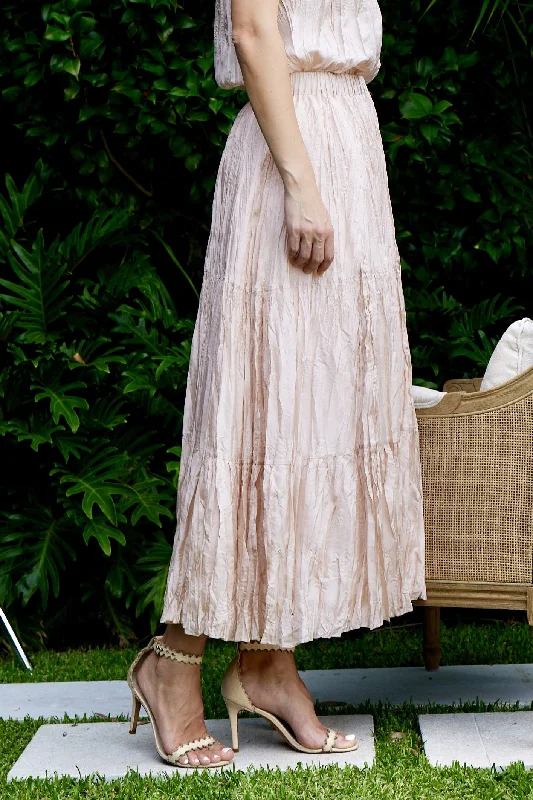 Kamare - 2227 Crushed Skirt cashmere skirt soft