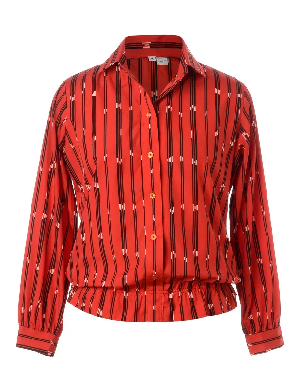 Label Nicole Ruffle Hem Blouse Chic Wrap Blouse