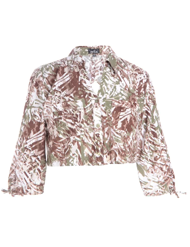 Label Nova Tie Back Blouse High Neck Blouse