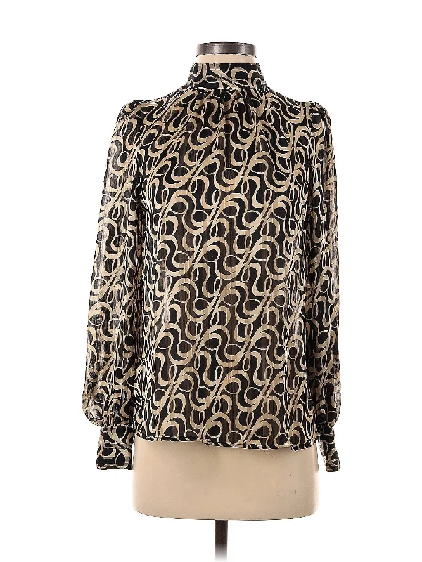 Long Sleeve Blouse Feminine Ruffle Blouse