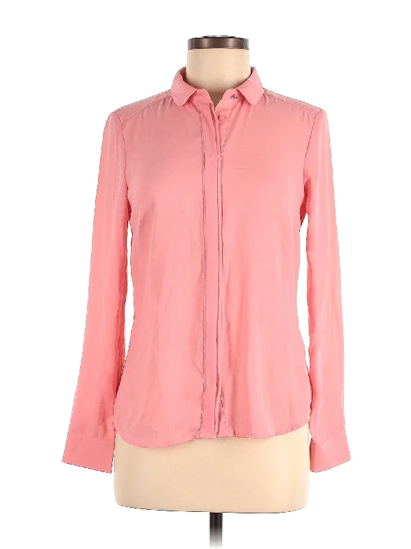 Long Sleeve Blouse Sweetheart Neck Blouse