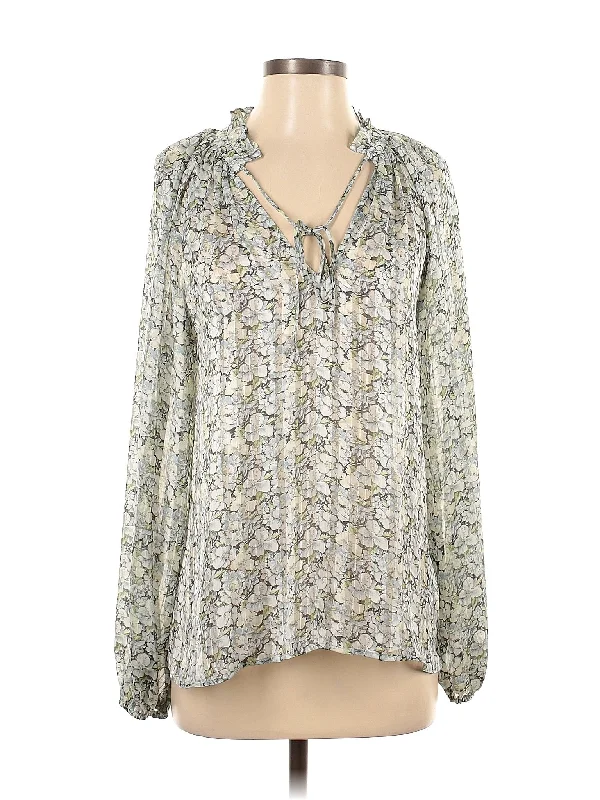 Long Sleeve Blouse Peter Pan Collar Blouse