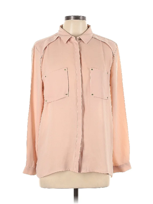 Long Sleeve Blouse Chic Square Blouse