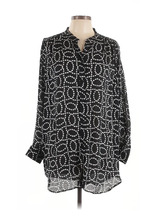 Long Sleeve Blouse Lightweight Linen Blouse