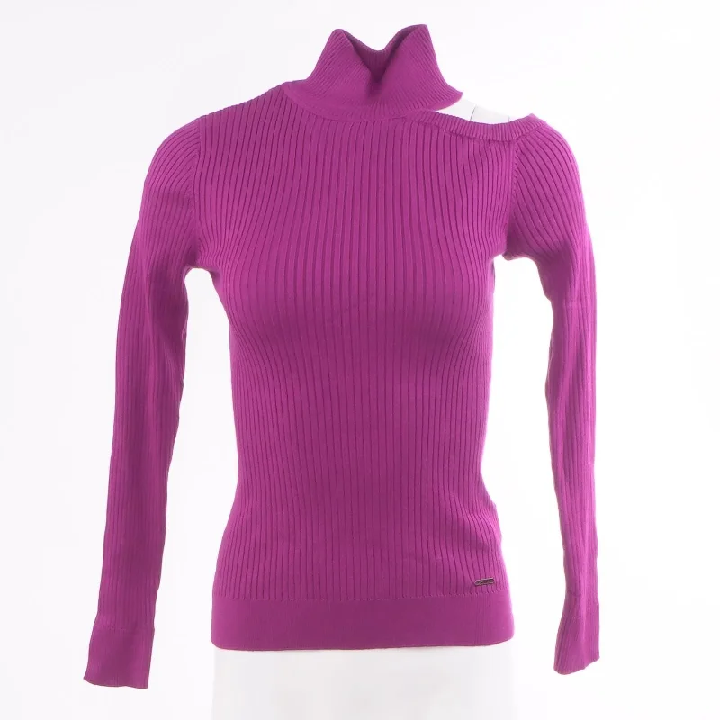 Magenta Solid Long Sleeve Blouse Floral Chiffon Blouse