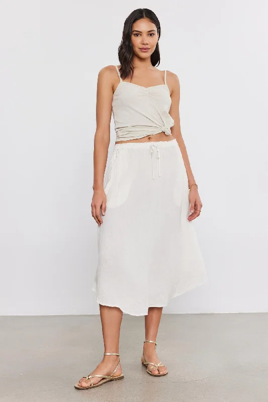 NEMY LINEN SKIRT linen skirt natural