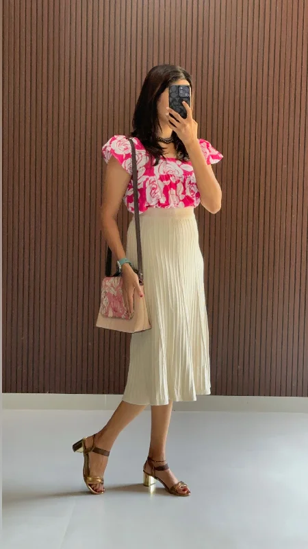 Regan Skirt and Top Combo wool skirt breathable