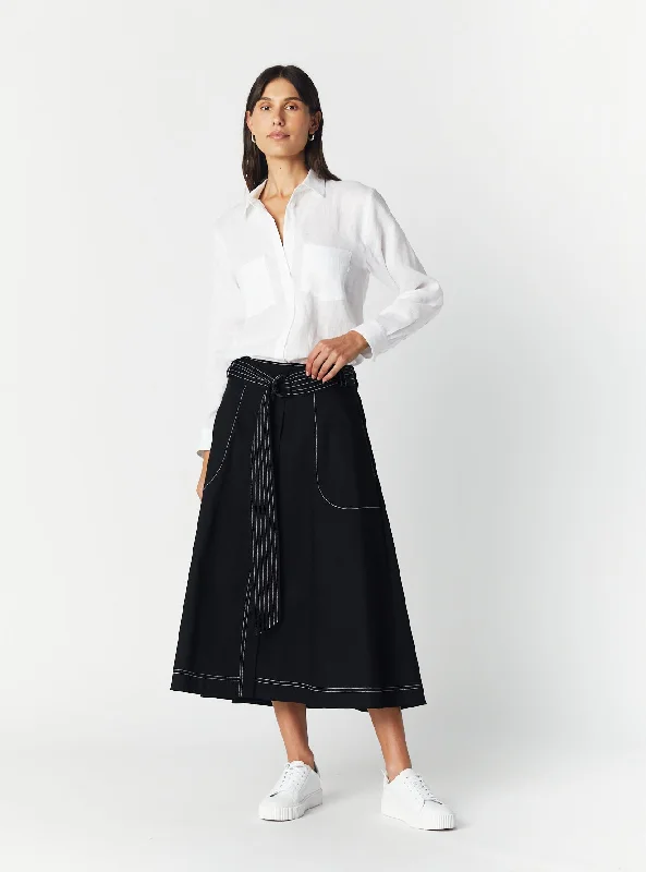 REMI A-LINE SKIRT cashmere skirt rich