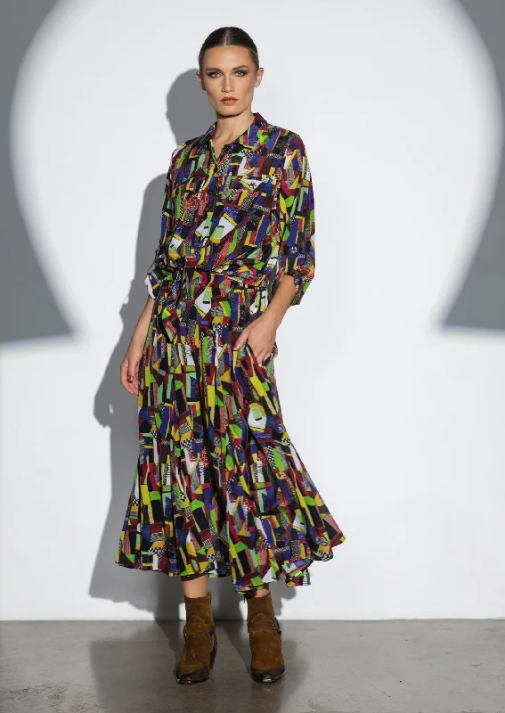 Saadi Skirt - Multi Art lace skirt feminine