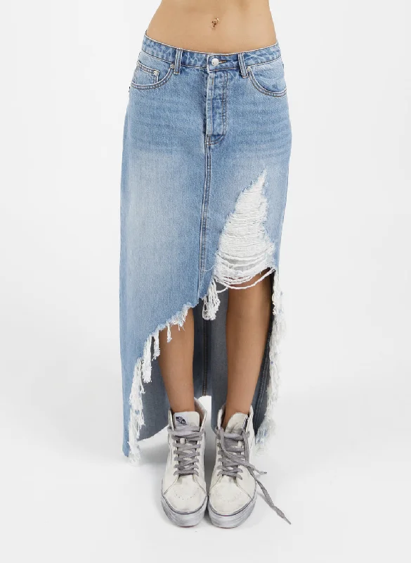 Salute Skirt leather skirt sleek