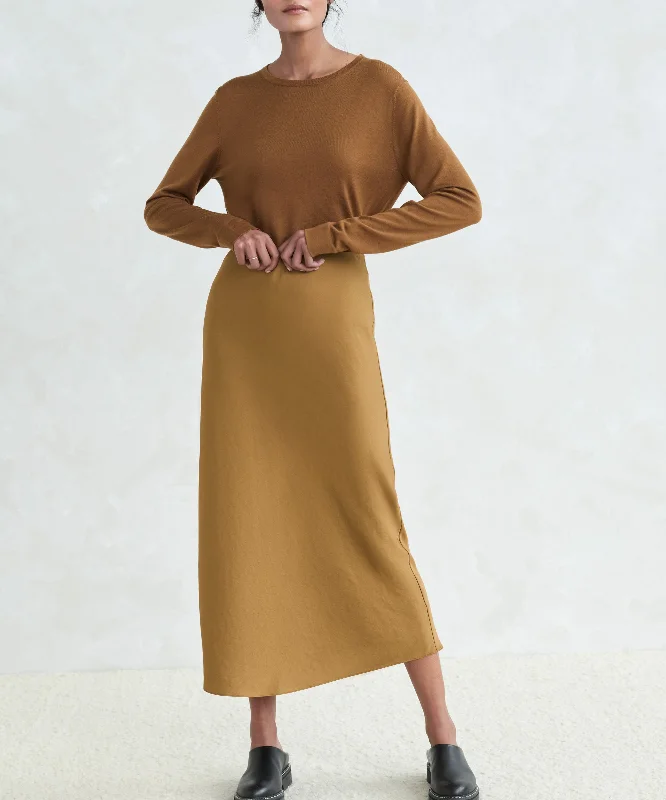 Satin Slip Skirt chiffon skirt airy