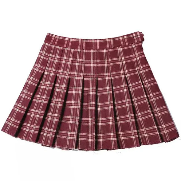 School Spirit Plaid Skirt ruffled skirt detail
